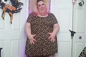 Desperate BBW Orgasms In Sun Dress!