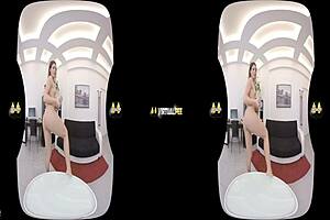 virtualpee - dildo loving brunette splashes herself with piss