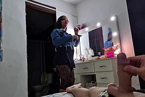 Amateur Brunette With Big Natural Tits Sucking Homemade Cock