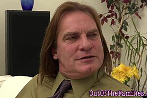 stepmom watches teen get banged by hubby in hardcore group