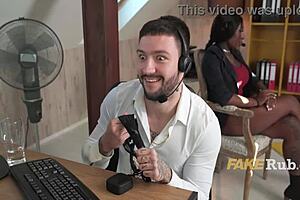 Call Center Slut Fucks Weirdly