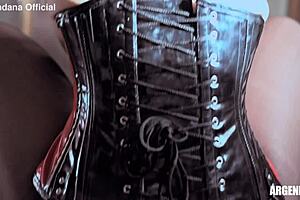 slave girl takes huge anal fisting and double buttplug insertion