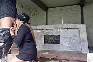 Pinay Caught in Public Cemetery Outdoor Fuck Scandal