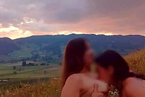 hot wives getting steamy and fucking wild in woods