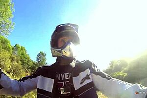 busty bitch spreads her nice legs and gets fucked hard on that atv