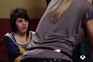 Girls kissing in game