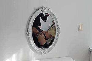 big cock ravages busty big ass latina brunette thong on barefoot