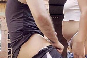 colombian babe risks public fuck walking streets cum dripping