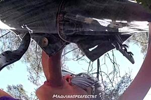 I surprised the cameraman with a backstage blowjob and deepthroat