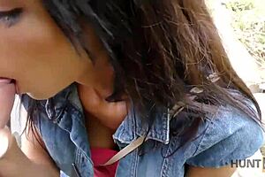 hunt4k buys stranger's wife at mall for hidden cam fuck