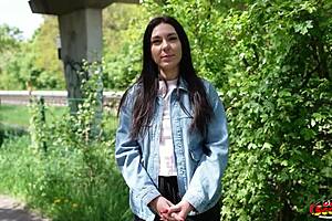 german scout picks up fit slim teen viks angel for intense casting fuck with huge cock doggystyle