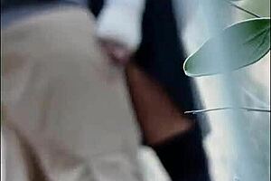 Caliente Puta Gets Spanked Creampie Outdoors