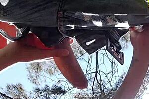 I surprised the cameraman with a backstage blowjob and deepthroat