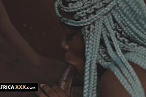 hot sex with busty african stripper