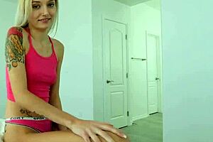 desperate petite blonde teen devours morning wood with hardcore blowjob