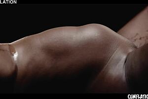 watch sexy ebony zaawaadi get filled with extreme cum loads 💦🔥