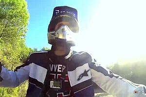 busty bitch spreads her nice legs and gets fucked hard on that atv