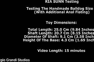 Ria Sunn Feels Intense Pleasure Testing Anal Fisting
