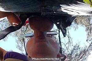 I surprised the cameraman with a backstage blowjob and deepthroat