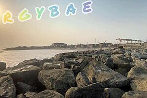 Couple flashes thongs publicly at bar beach