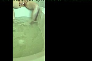 Solo Bath Horny Orgasm!