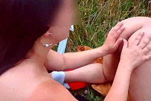 hot wives getting steamy and fucking wild in woods