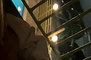Intense Monster Cock Balcony Fuck Ends in Mouthful Cumshot
