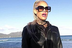 Slim tattooed german mature enjoys raw hotel fuck with cum on ass