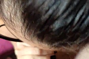 Intense blowjob on the small 18+ head with powerful sucking action