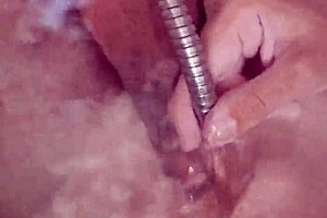 water jet pulses deep in my tight anal hole blissful orgasm
