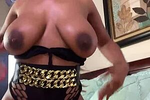 Ebony Nyla Storm Twerks Big Booty While Vibrating Wet Pussy