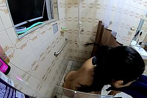 BBW Milf Risks It All with HUGE ASS Fuck in Company Bathroom