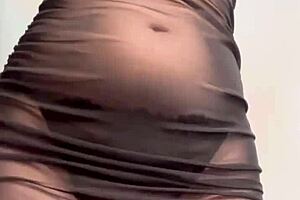 Ellie Rowyn dances teasing ass in sheer dress worship me?