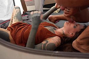 Leo casanova banged me in the tent with his huge cock, cum everywhere during camping 😈