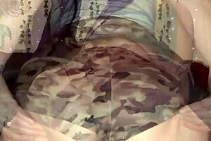 Camo Big Ass MILF Twerks Masturbates Pussy Orgasm Dildo Toys Huge Tits