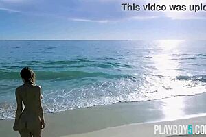 Belgium Playboy Model Miluniel Louis Teases Round Ass Outdoors