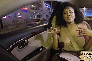 I pick up curly haired beauty Julie Kay for outdoor public fuck POV.