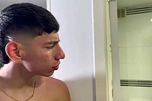 slutty neighbor devours esteban gamboa's huge cock