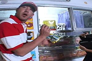 Alexis love licks ice cream teasing her mouth before intense banging session