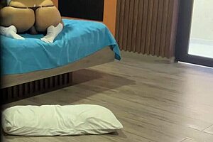 Big Ass Schoolgirl Shoves Dildo Deep in Tight Anal