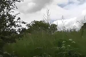 kitty bends over for luke hardy's double roadside pounding