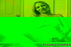 Training Your Rear with Large Strapon Toy