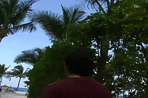 Eva cruz tempts neighbor with monster cock deepthroat ride