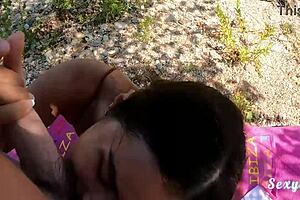 sunset seductress shakes ass in intense pov fuck by the lake