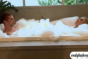 sexy blondes and studs party with blowjobs in luxury mansion