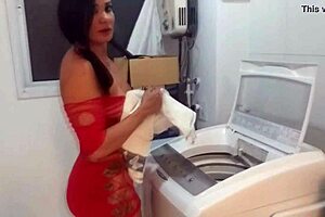 Hidden cam catches boss pounding latina maid's tight ass