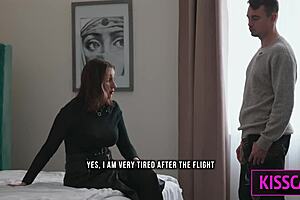 Hotel room shortage sparks milf rimjob rimming leading to vacation bed sex