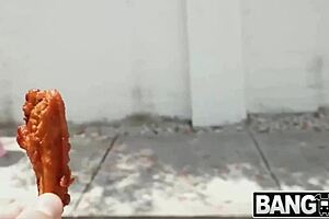 that lovely teen takes huge bbc deep inside her