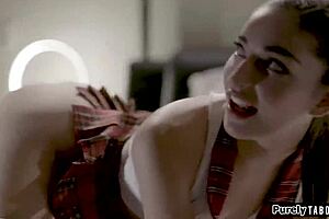 teen deepthroats monster cock anal reamed rough by old man!