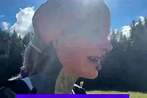 Tattooed crossdresser vibes push finish line goals inked tease